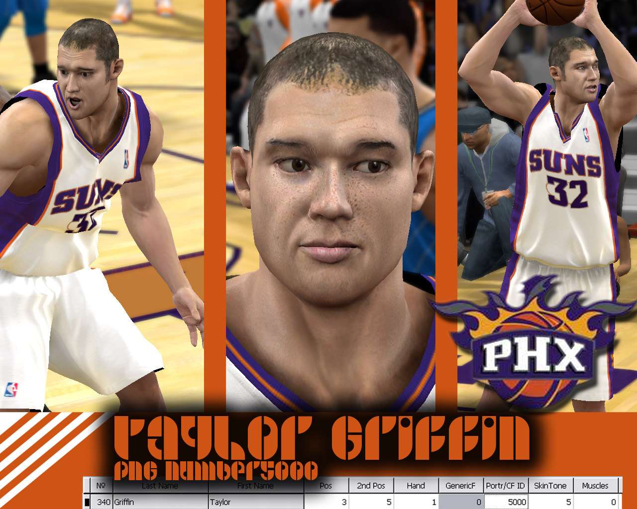 Taylor Griffin Cyber Face - NBA 2K10