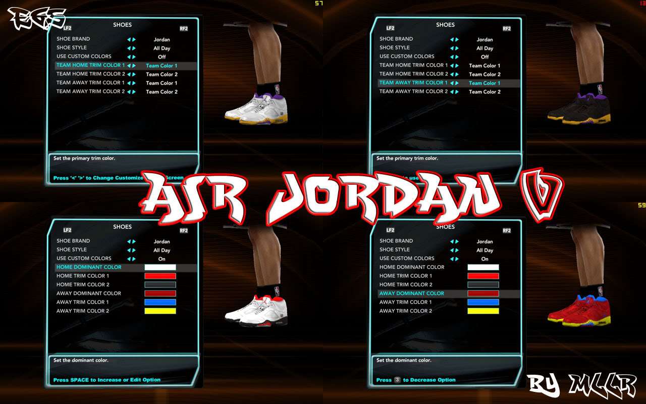 Air Jordan V Shoes - NBA 2K10