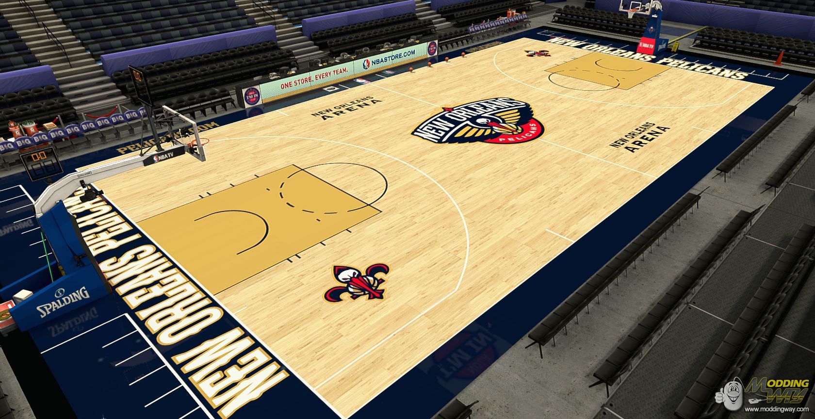 - iamLillard - New Orleans Pelicans - 2014 Floor released - NBA 2K14 at ModdingWay1680 x 864