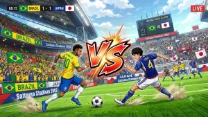 Brazil vs Japan. Path To Glory and Showdown 