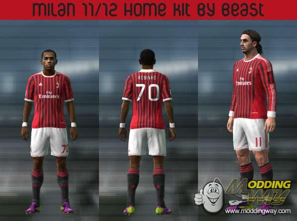 ac milan 2011  Pro Evolution Soccer 4 Kits
