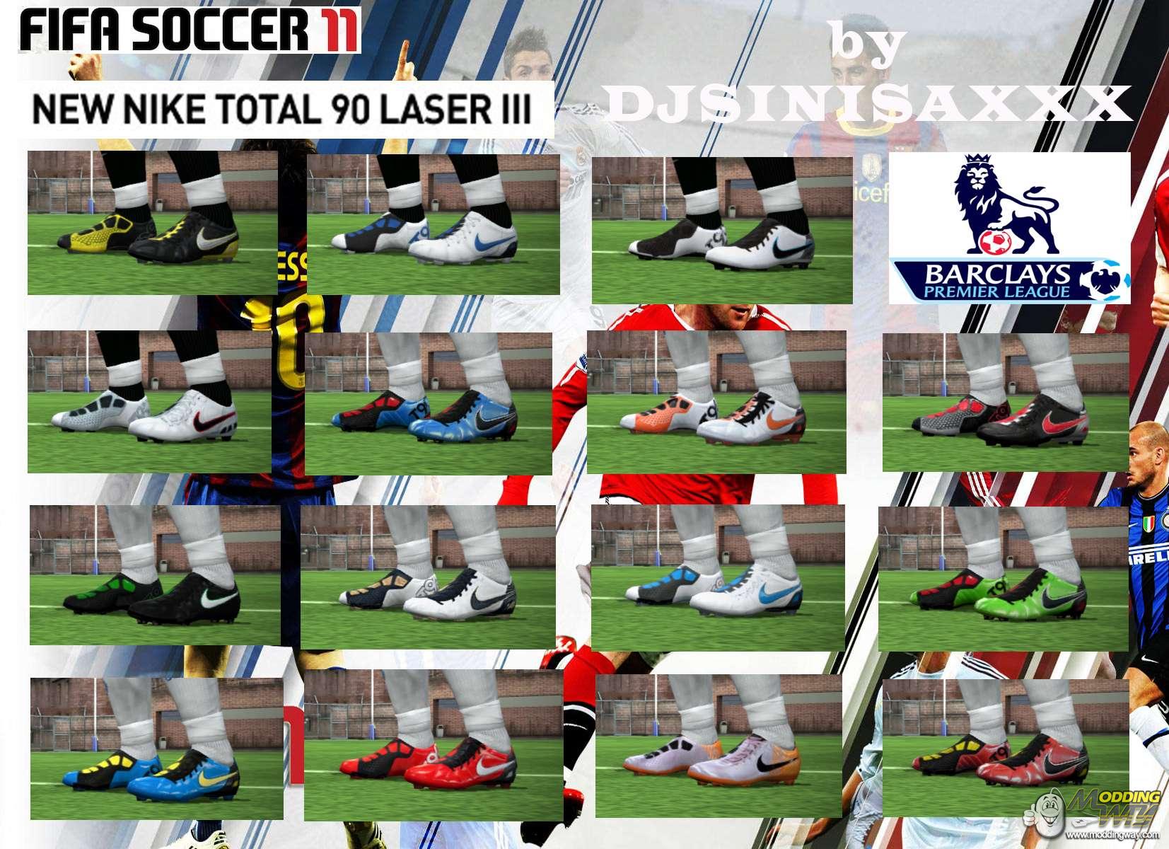rocket Interpersonal Absurd Nike T90 Laser Elite Football Boots pack - FIFA 11 at ModdingWay