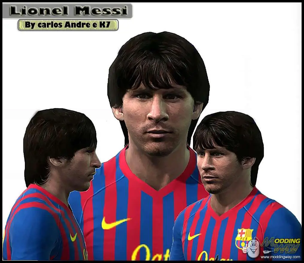 Lionel Messi Face - Pro Evolution Soccer 2011 at ModdingWay