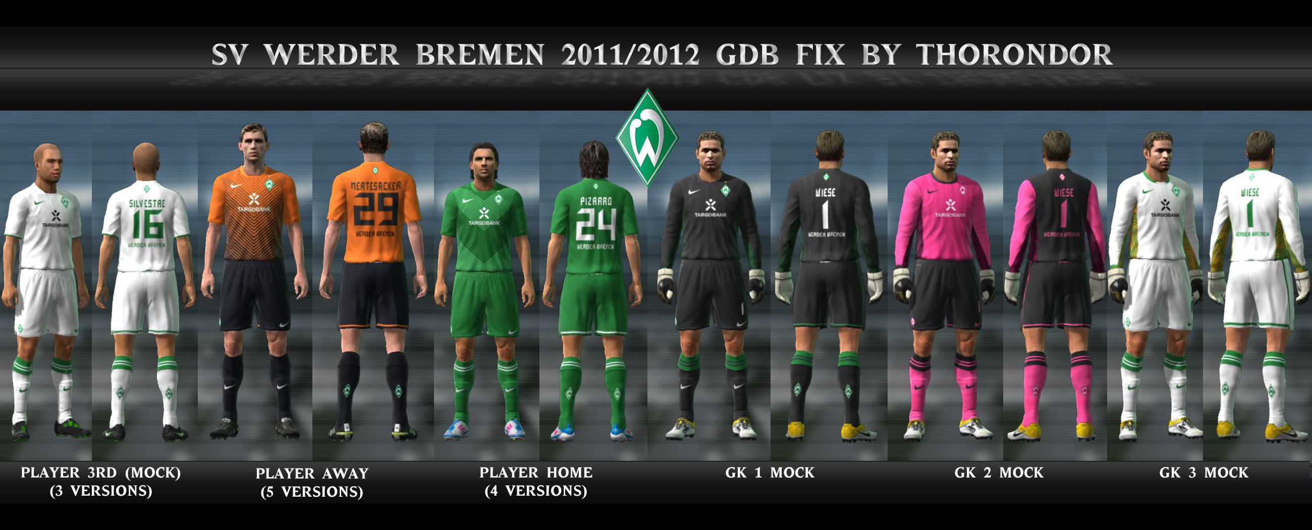 PSG Techfit GDB Folder - Pro Evolution Soccer 2011