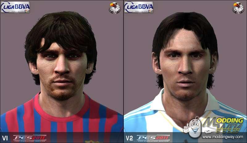Face Messi PES 2011 - Pro Evolution Soccer 2011 at ModdingWay