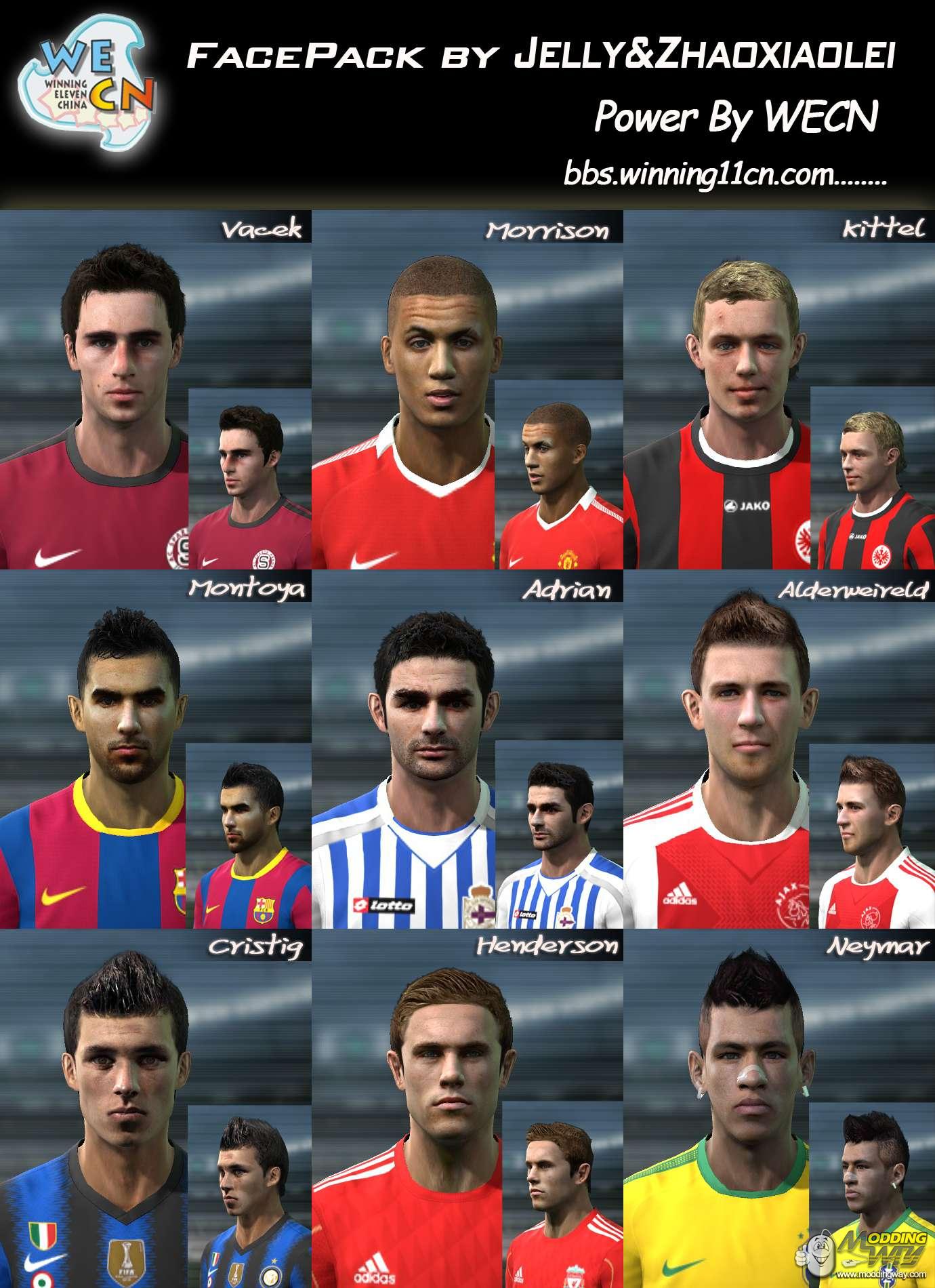 PES 2011 Mini Faces Pack V 2 - Pro Evolution Soccer 2011