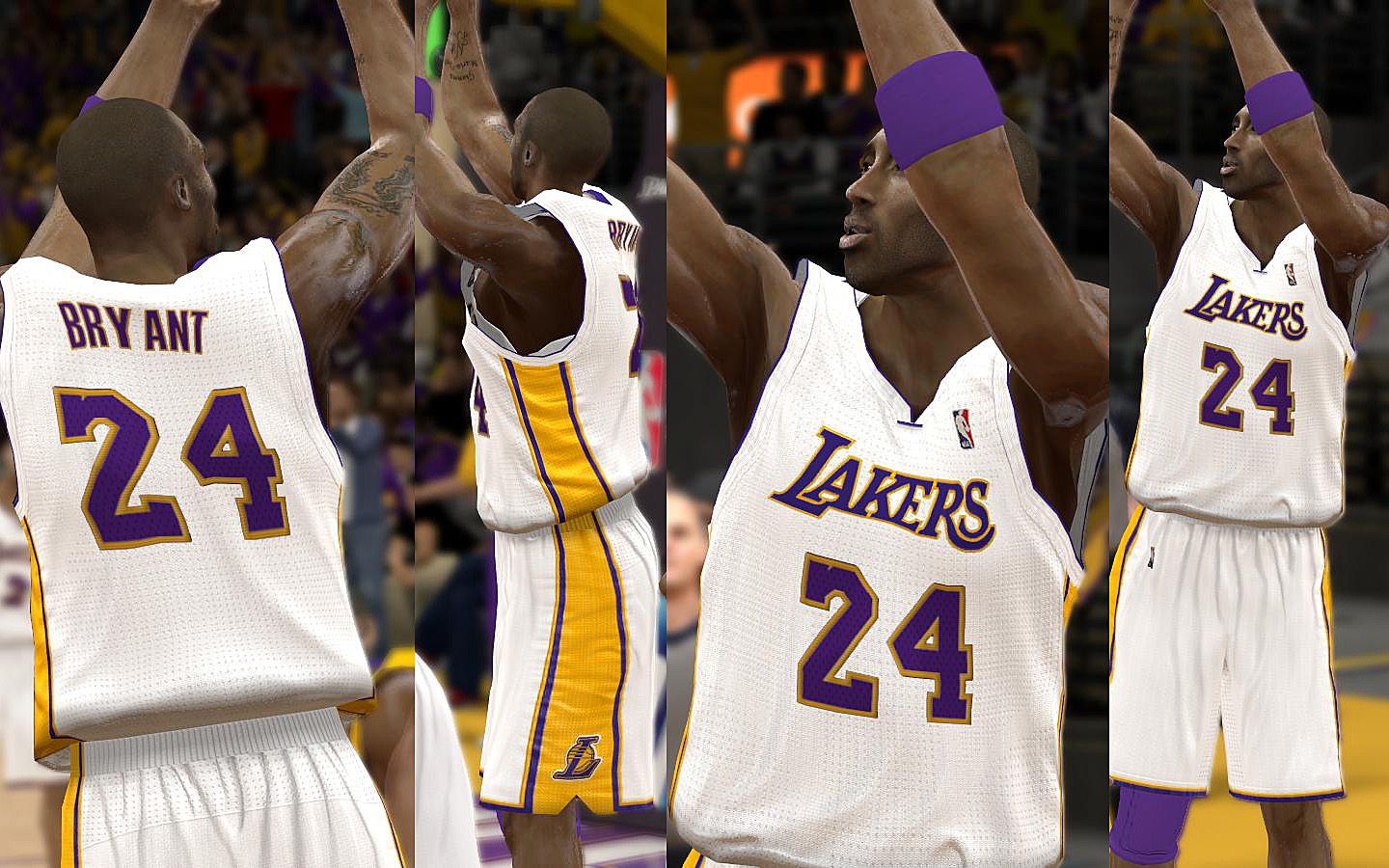 Los Angeles Lakers Jersey (Numbers Names Color Untouched