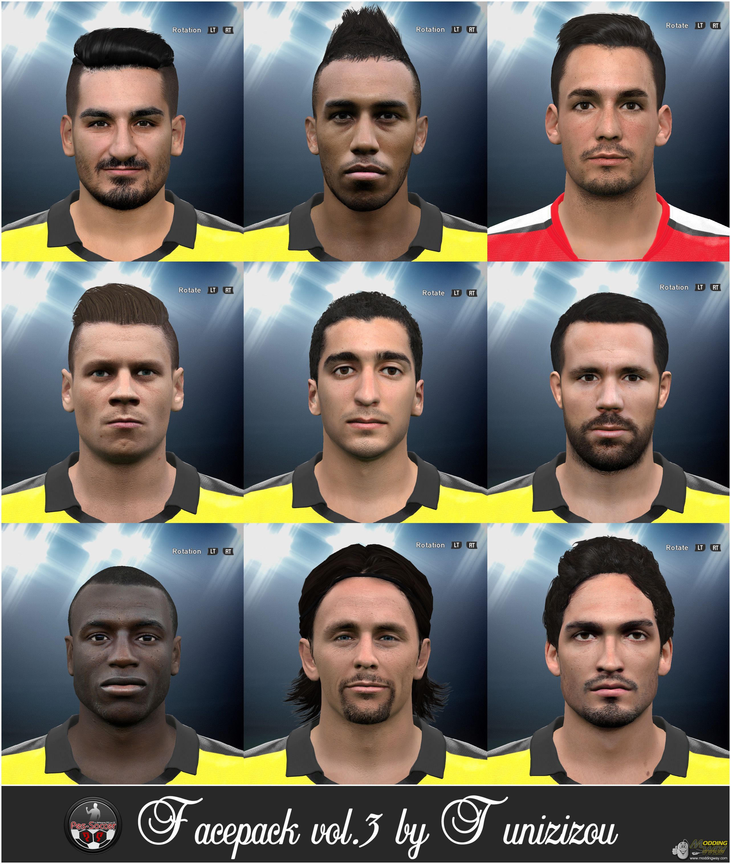 PES 2016, Chelsea (London FC): Jugadores & Caras, Players & Faces