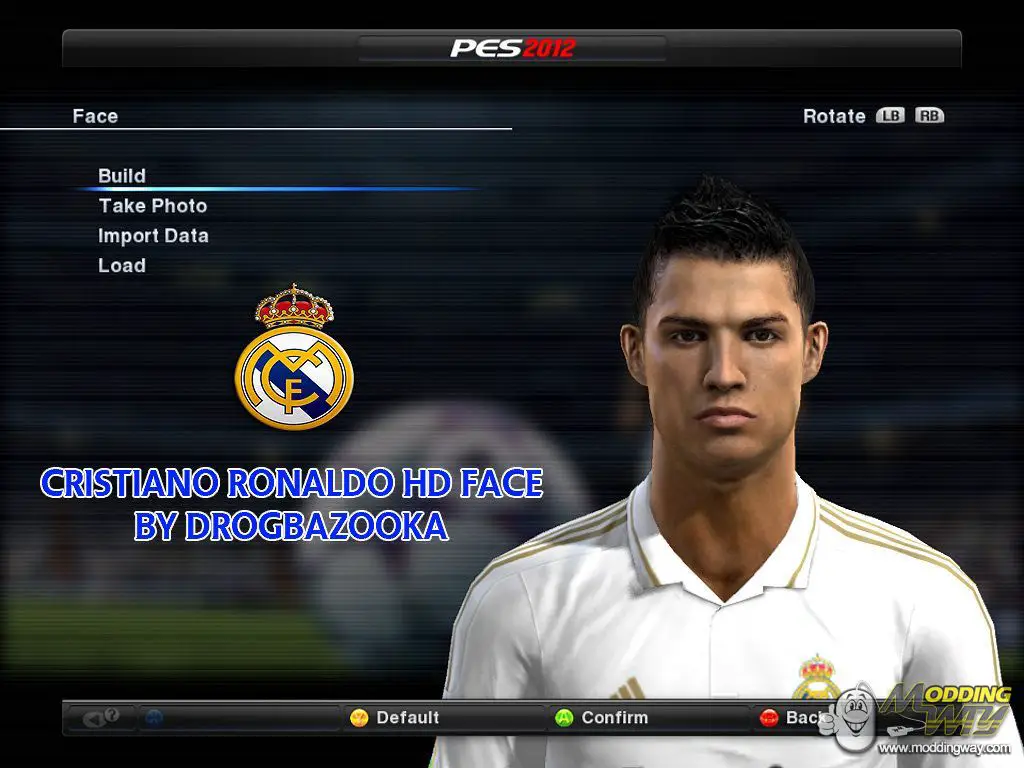 Cristiano Ronaldo Face - Pro Evolution Soccer 2012 at ModdingWay