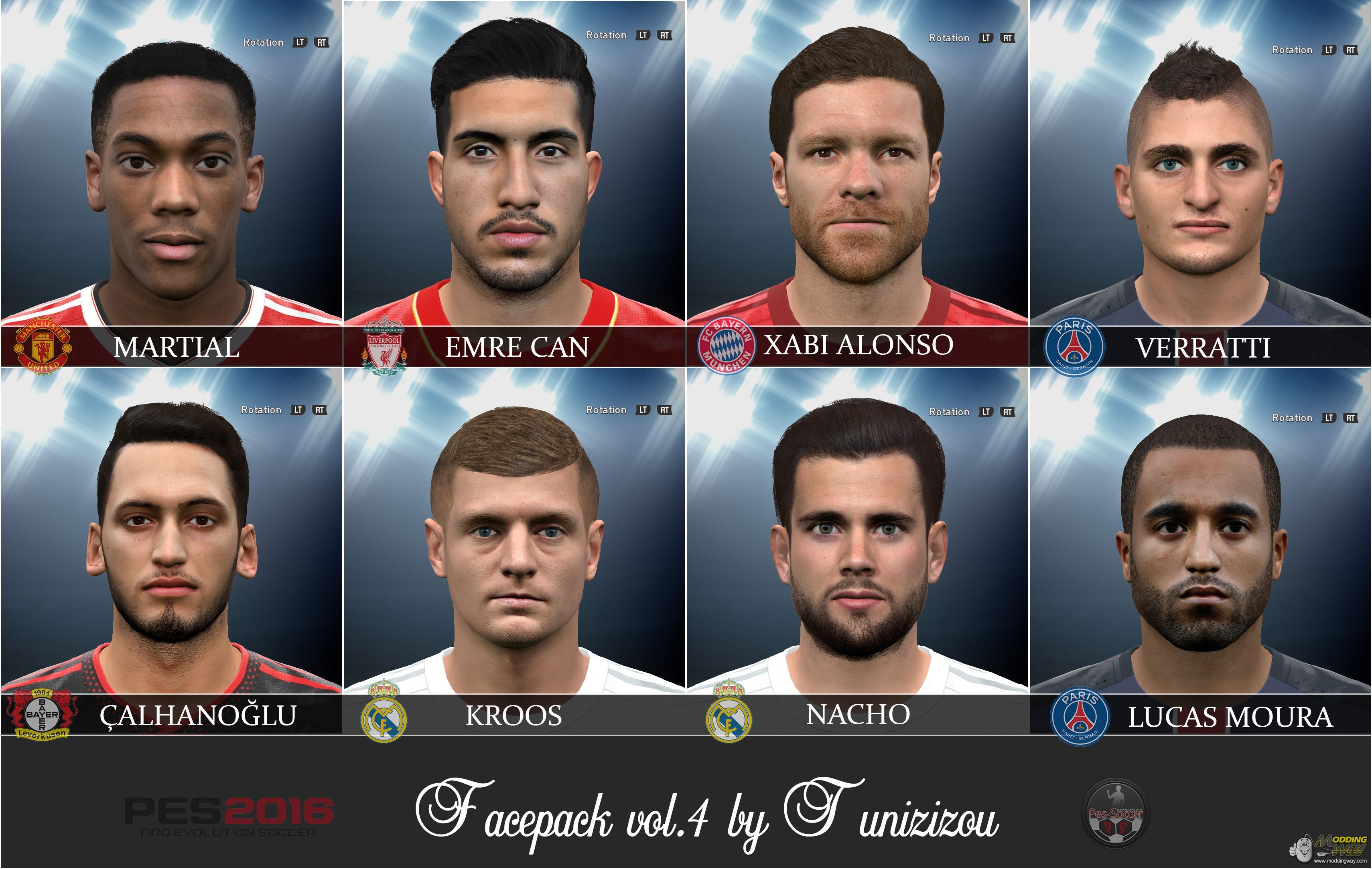 PES 2016 Facepack vol.4 by Tunizizou - Pro Evolution Soccer 2016 at  ModdingWay | Hình 3