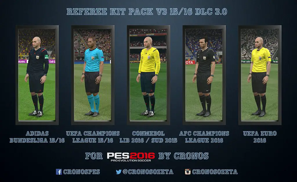 Referee Kit Pack V3 15 16 Adidas Bundesliga By Cronos Pro Evolution Soccer 16 At Moddingway