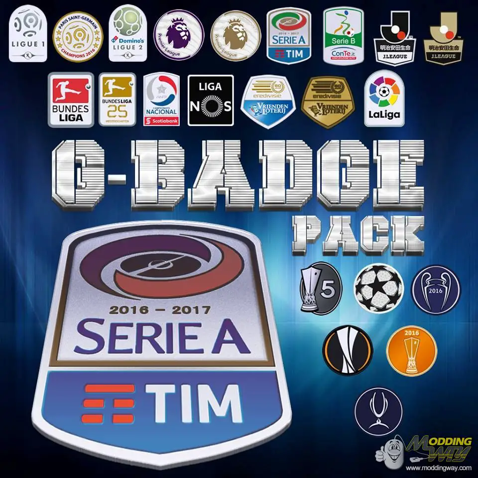 Pes 17 G Badge Pack By G Style Pro Evolution Soccer 17 At Moddingway