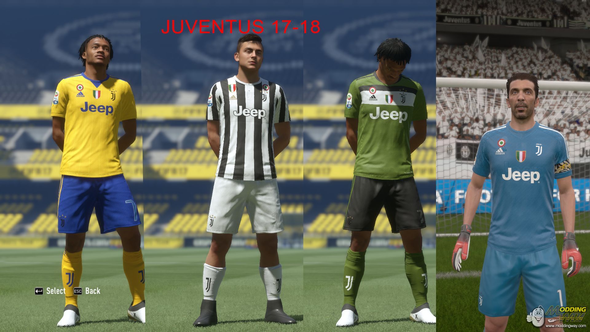 Juventus 17 18 Full Kits Fifa 17