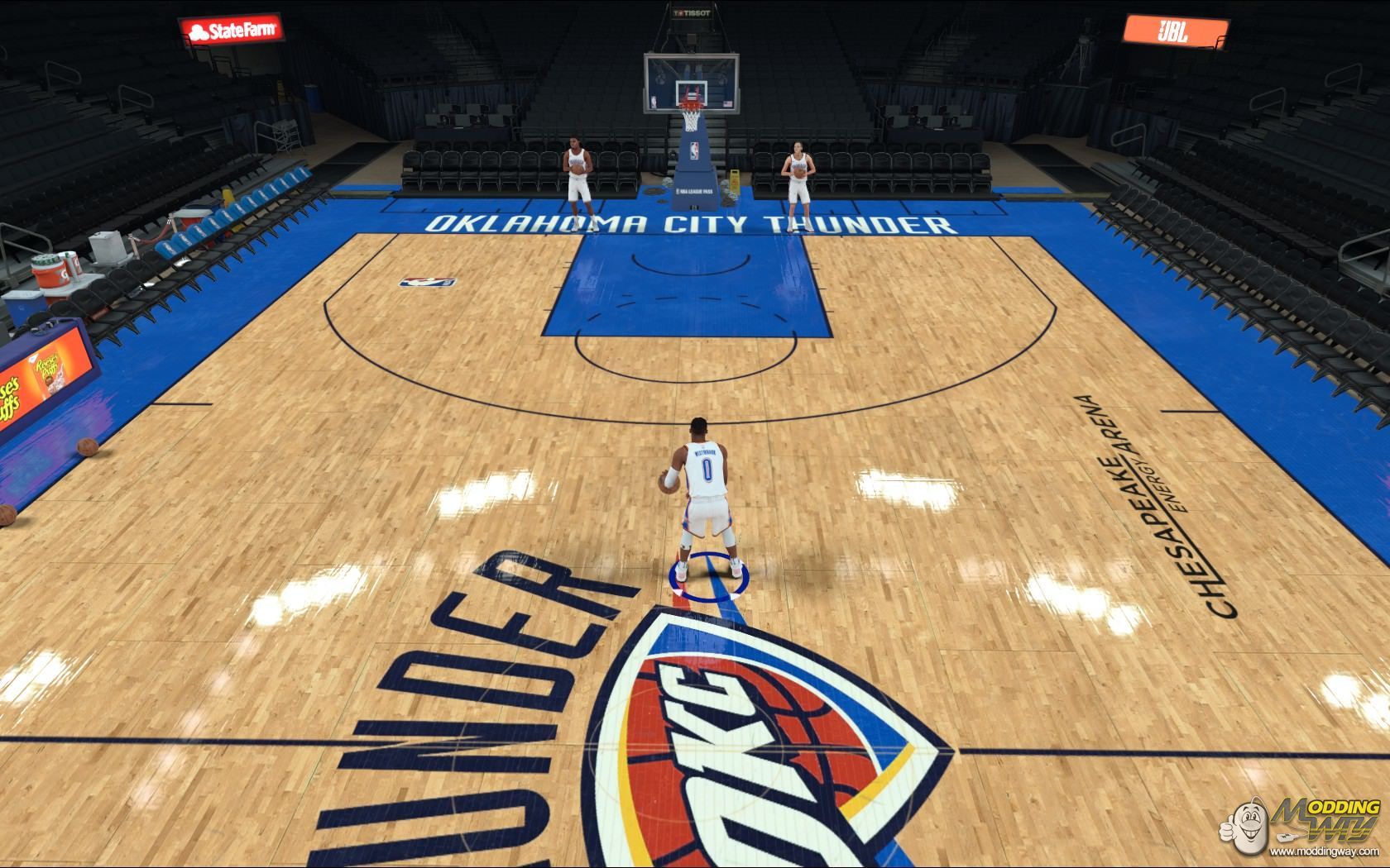 OKC Thunder Court - NBA 2K181680 x 1050