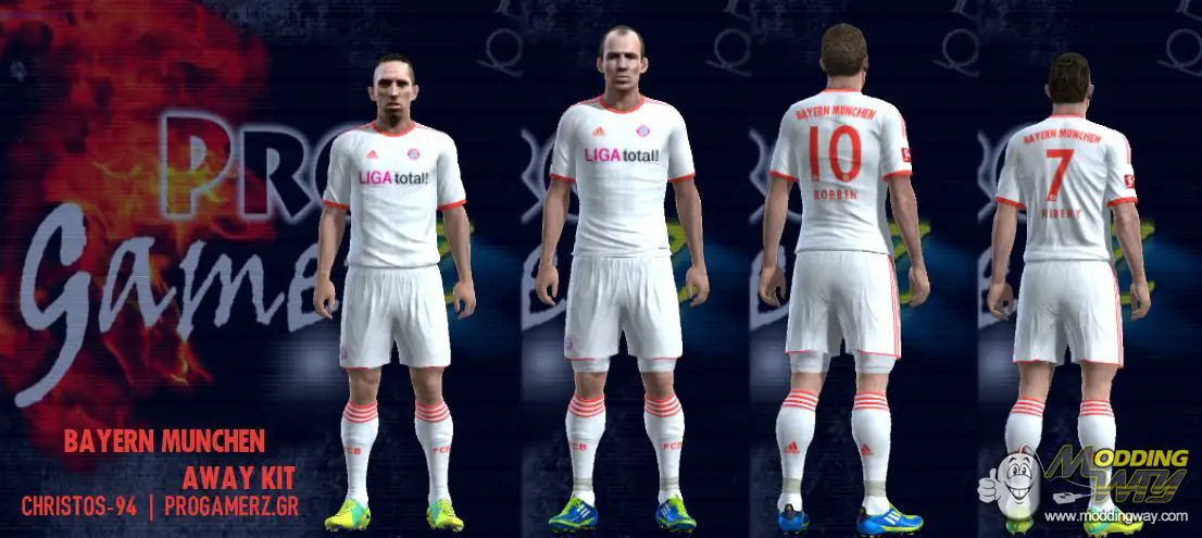 Bayern Munchen Away kit Pro Evolution Soccer 2012