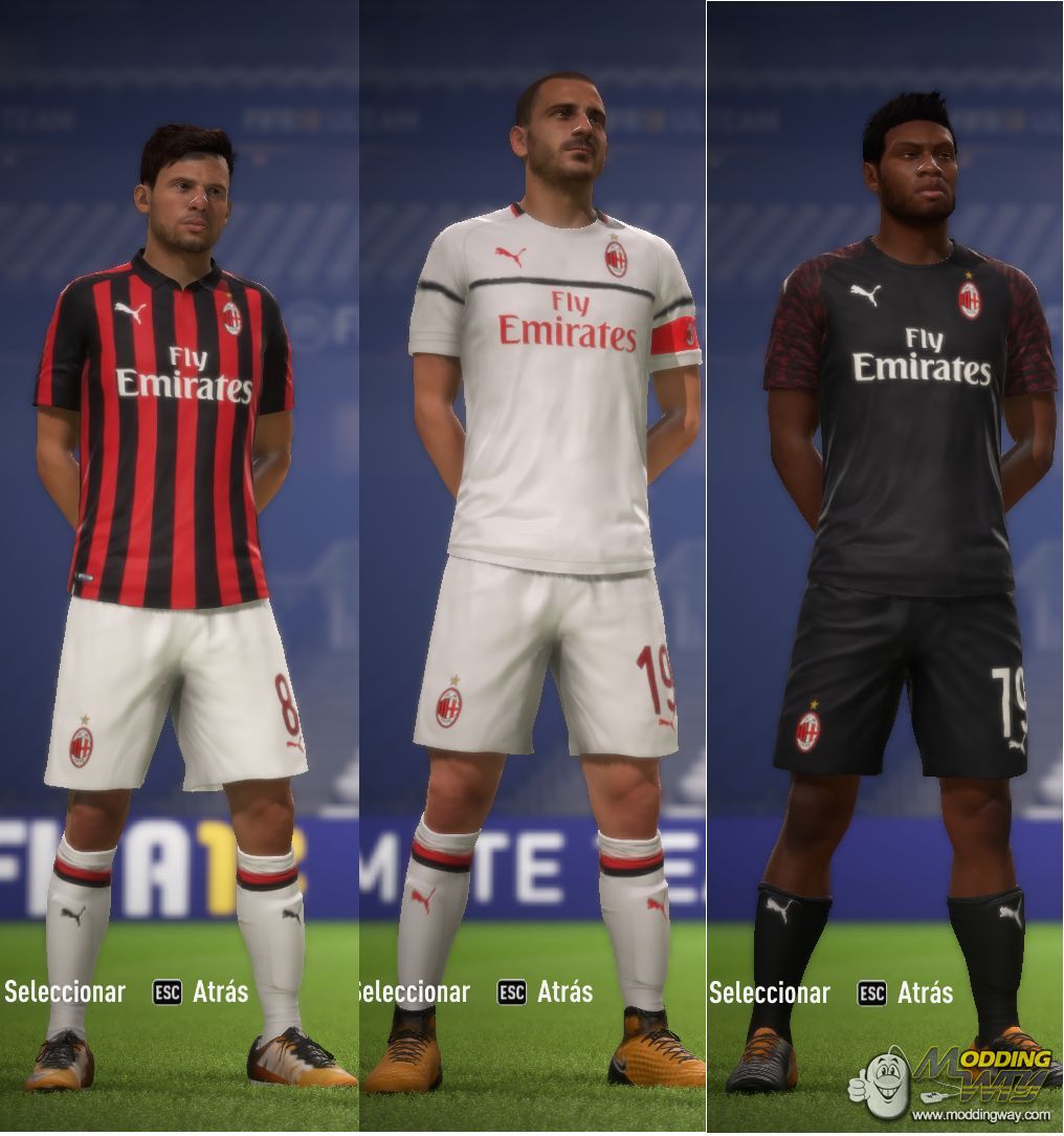 AC Milan kitpack leaked - FIFA 18 at ModdingWay