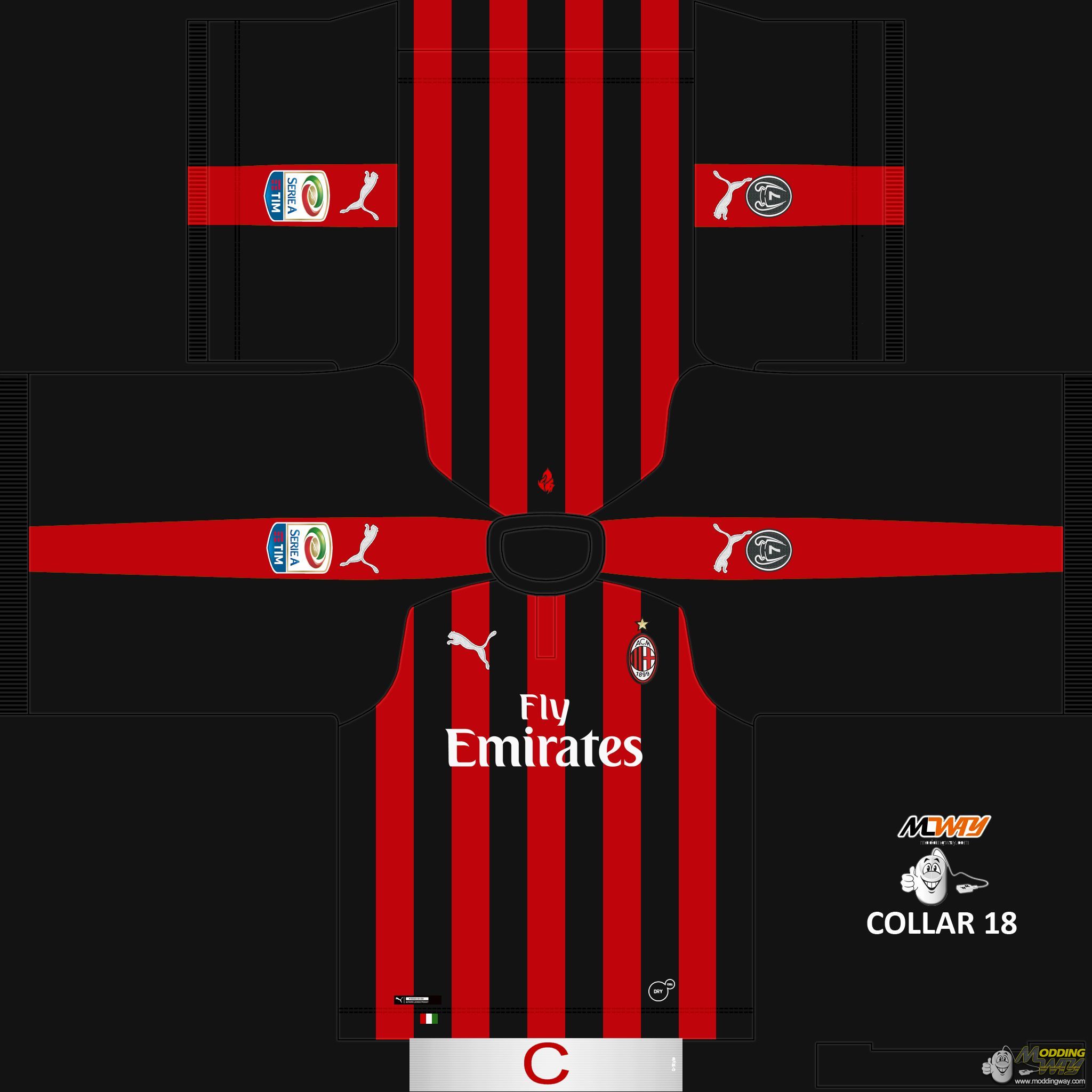 AC Milan Home 1819 FIFA 16