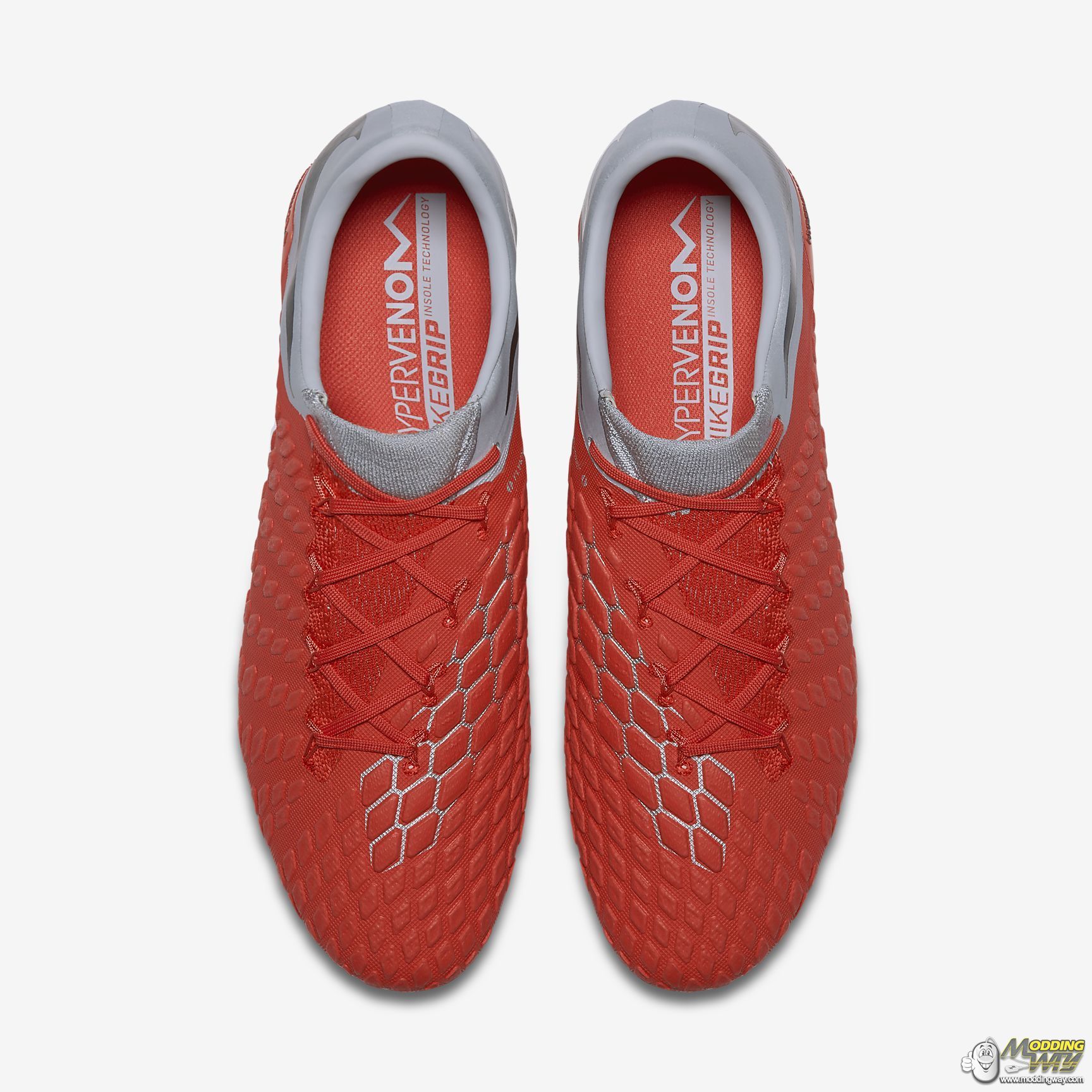 Nike Hypervenom 3 Phantom Light Crimson/Wolf Grey/Metallic Silver ...
