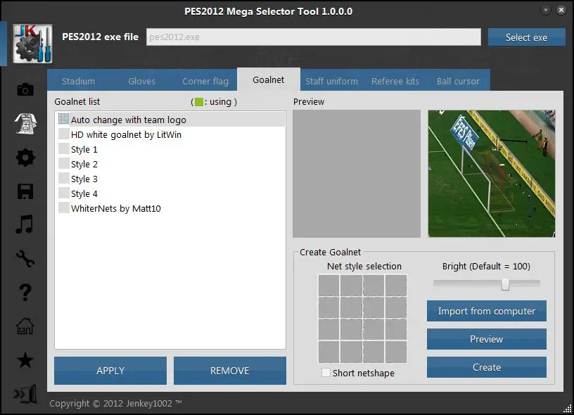 Dream patch tool selector