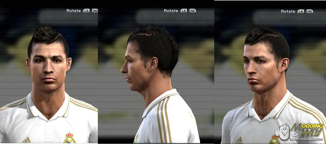 Cristiano Ronaldo Face - Pro Evolution Soccer 2012 at ModdingWay