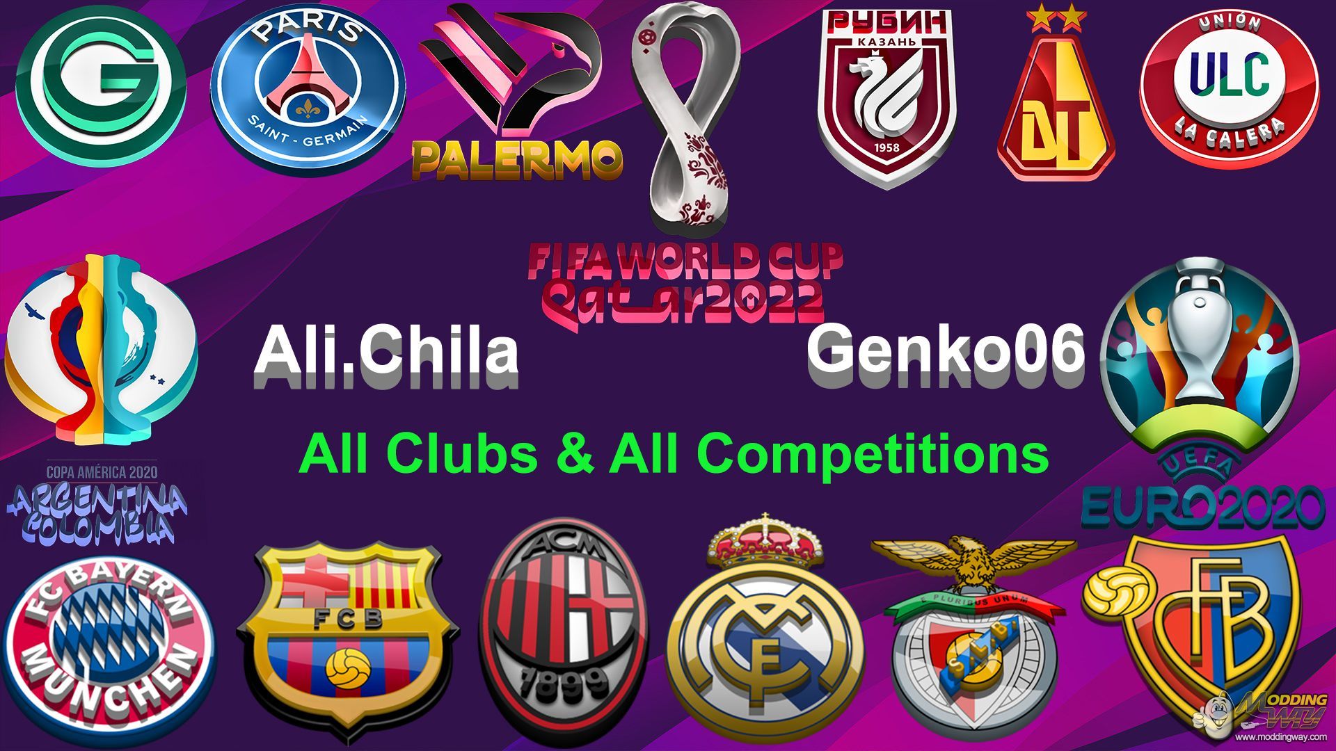 PES 2020 3D HD logos by ali.chila & Genko06 - Pro Evolution Soccer 2020