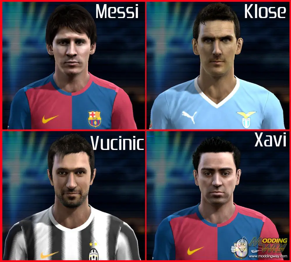 PES 2012 Mini Faces Pack - Pro Evolution Soccer 2012 at ModdingWay