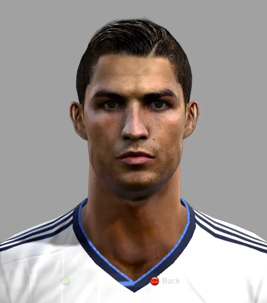 Cristiano Ronaldo CR7 Face Pro Evolution Soccer 2012