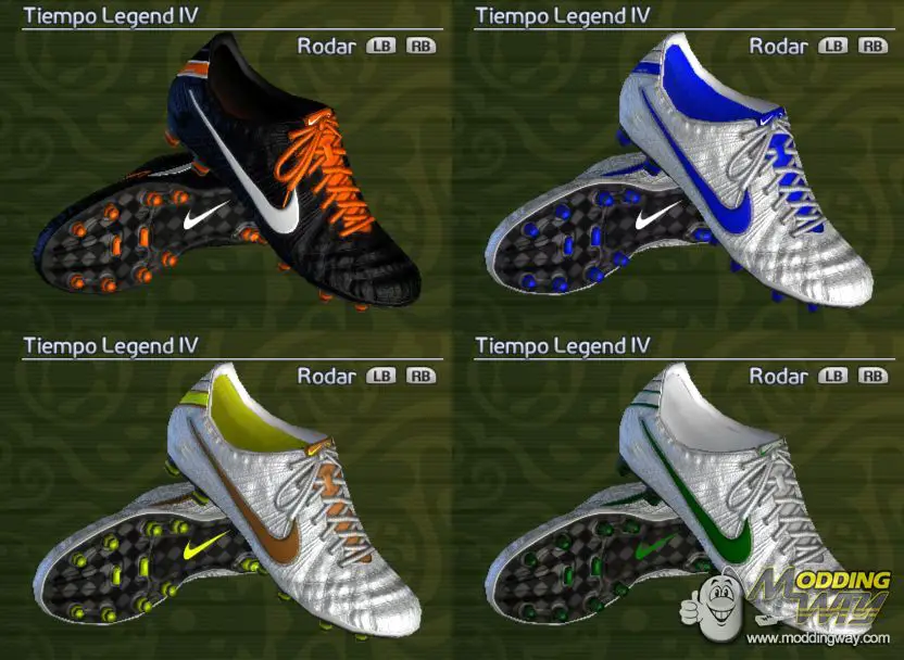 Silla Cuatro estrecho Nike Tiempo Legend IV Elite Pack - Pro Evolution Soccer 2012 at ModdingWay