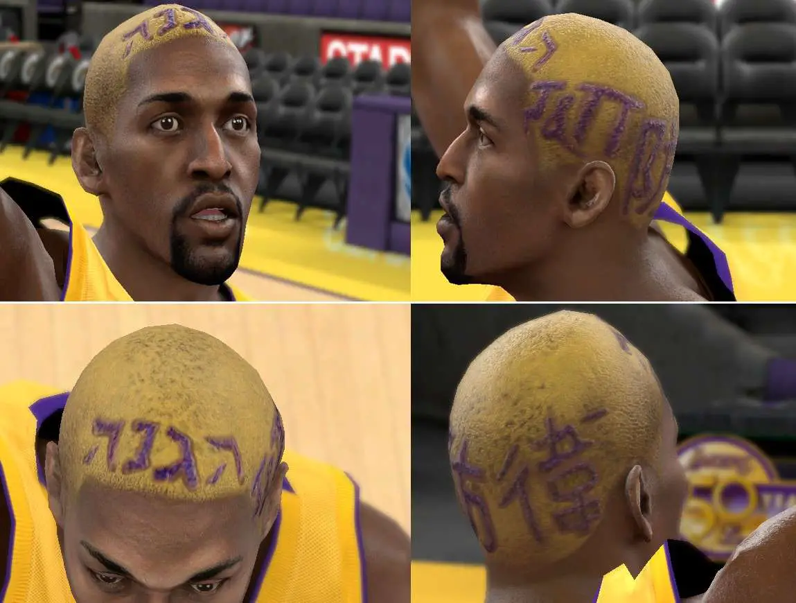 Ron Artest Cyber Face ( New Hair )