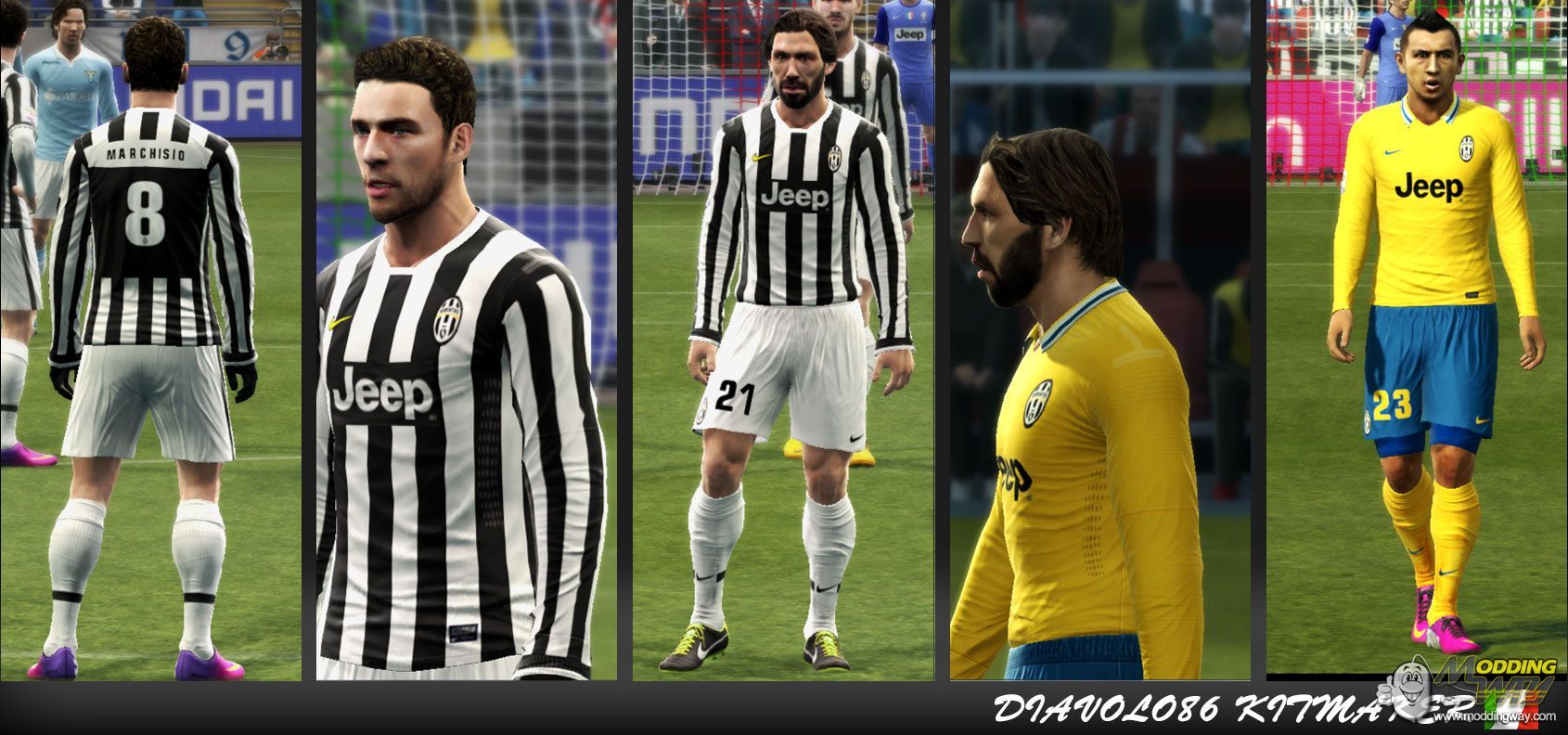 Juventus Gdb Kit 2013 14 Pro Evolution Soccer 2013 At