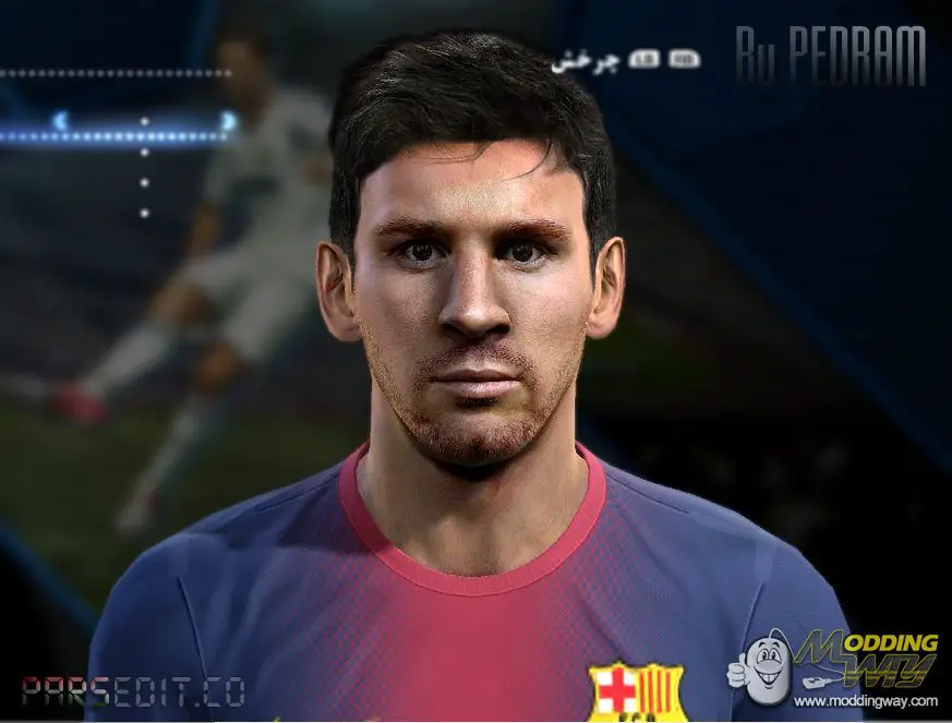 Lionel Andrés Messi 2013 Face & Hair Pro Evolution