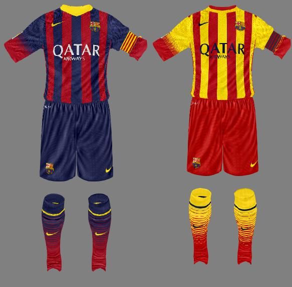 Barcelona 13/14 kits FIFA 13