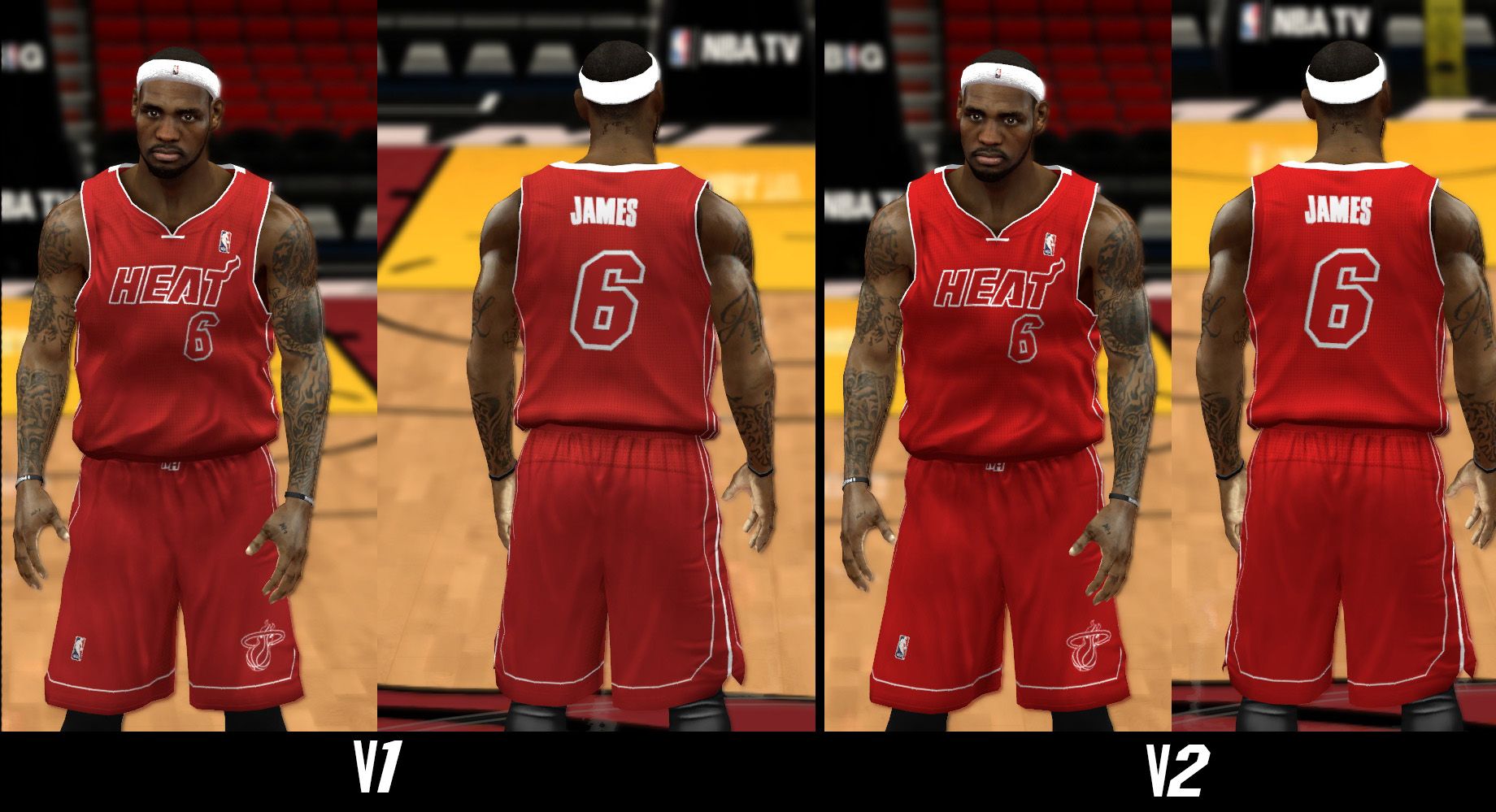 OC2k - RELEASED: Miami Heat VICE uniforms pack by OC2K mod