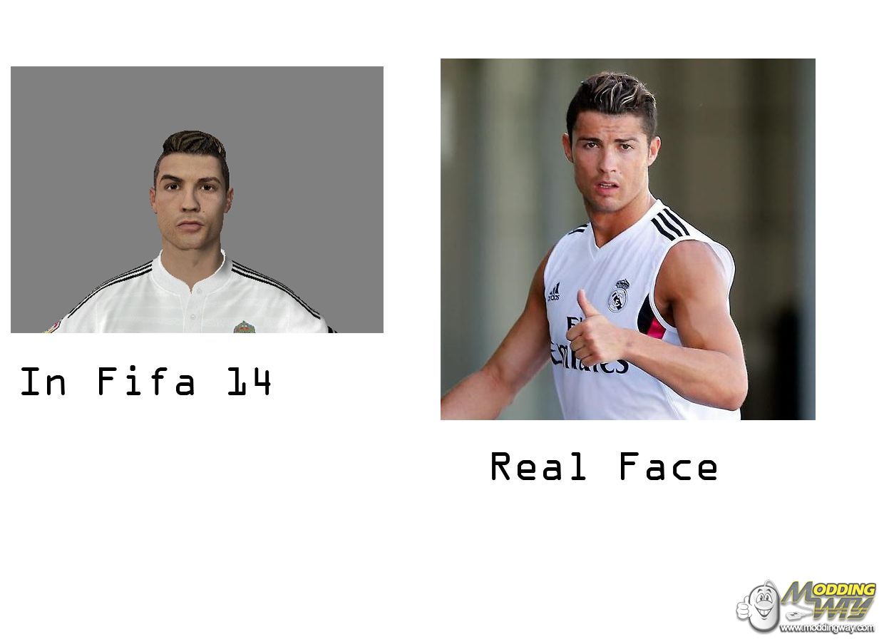 Cristiano Ronaldo New Hairstyle 2014 - FIFA 14