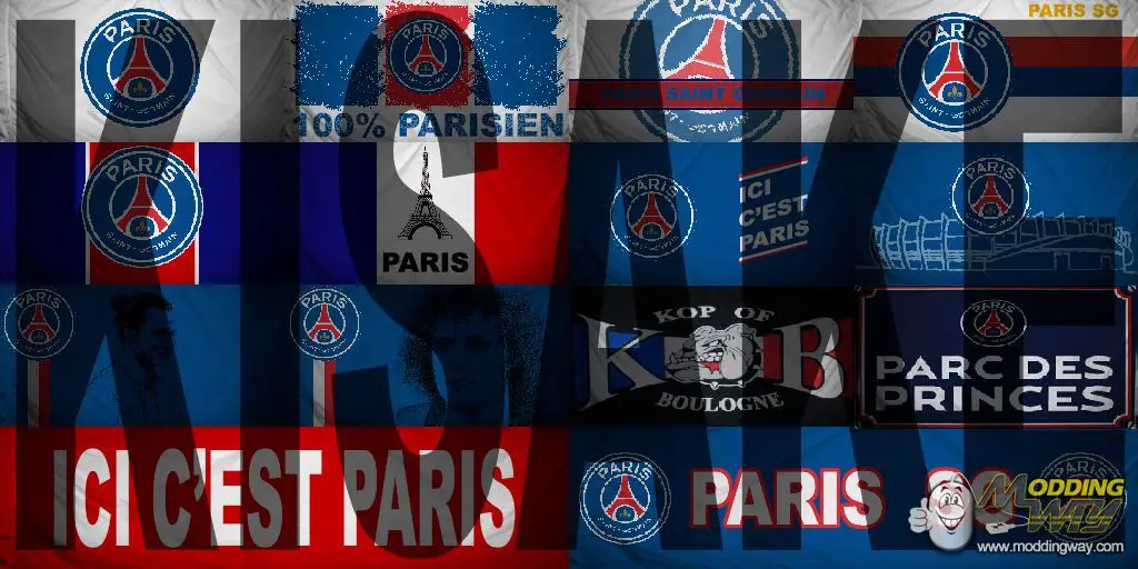 Flags Paris Saint Germain - Drapeau Paris Saint Germain - FIFA 15 at ...