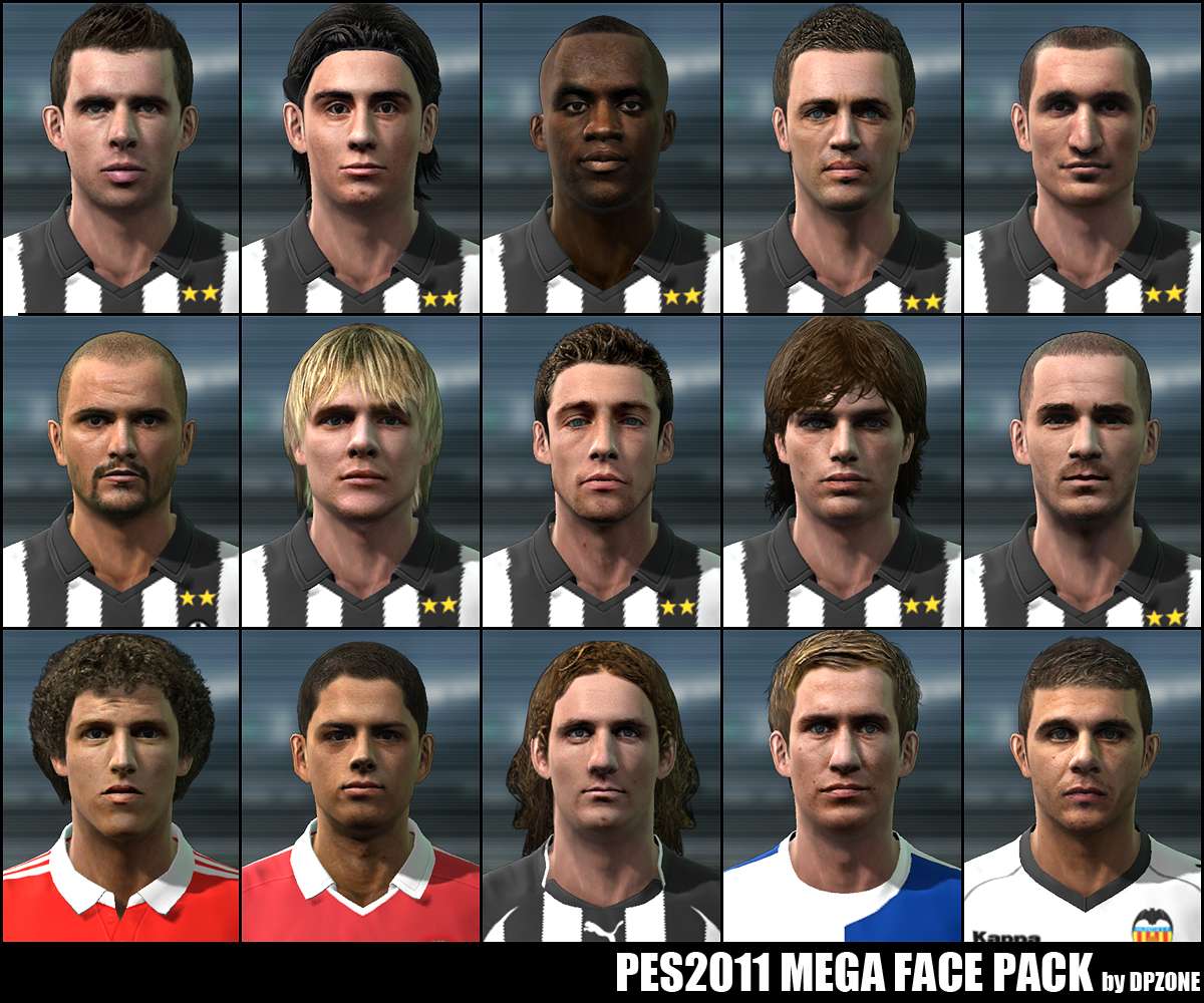 PES 2011 Mini Faces Pack V 2 - Pro Evolution Soccer 2011