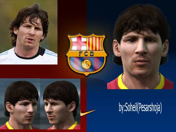 Lionel Messi Face - Pro Evolution Soccer 2011 at ModdingWay